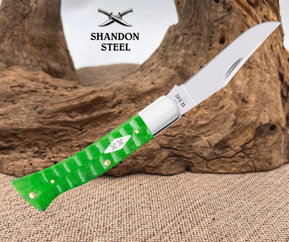 Case XX Gator Jig Bright Green Bone Case Axe Handle® (BR61135 SS) 11445