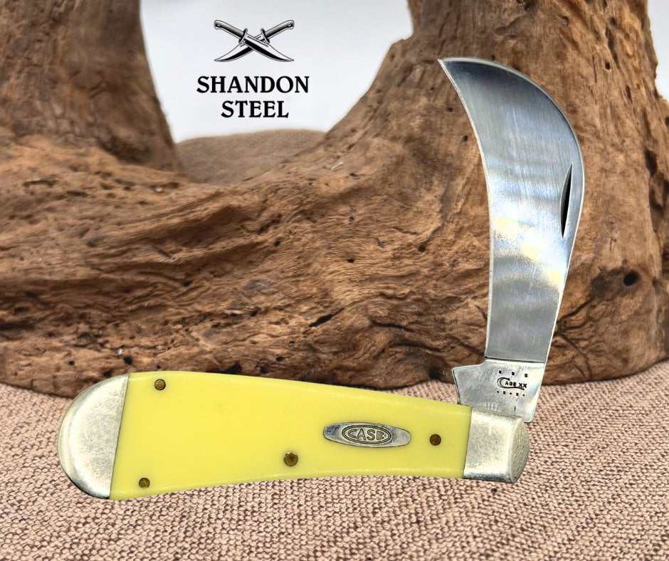 Case XX 2013 Yellow Synthetic Hawkbill 31011 CV Blade Rare Discontinued (17)