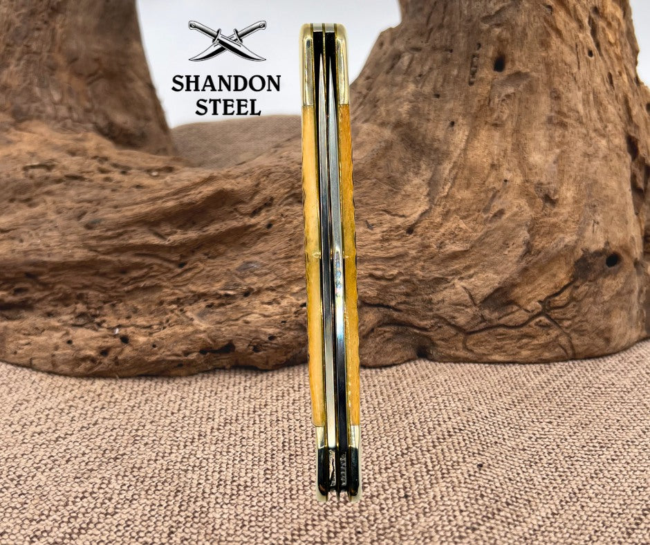 Case XX USA 6265 SS 2 Blade 2007 Folding Hunter Knife Jigged Bone Handle (28)