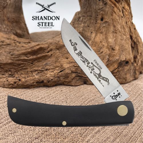 Case XX Jet-Black Synthetic Sod Buster® Jr 00095