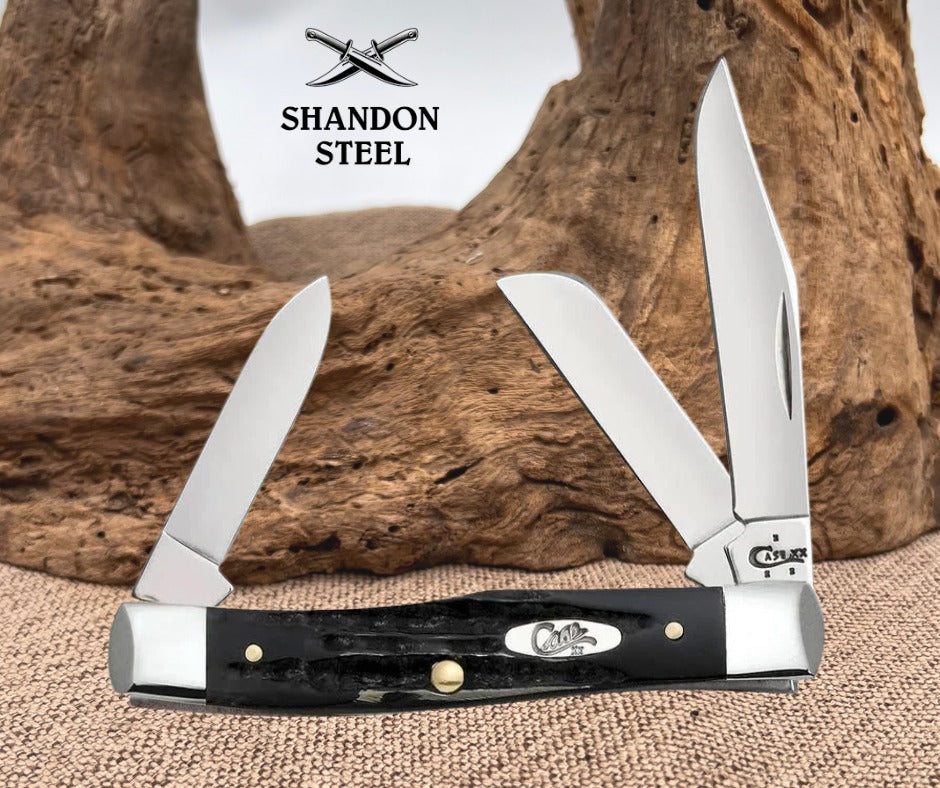Case XX Jigged Genuine Buffalo Horn Medium Stockman Pocket Knife 65012
