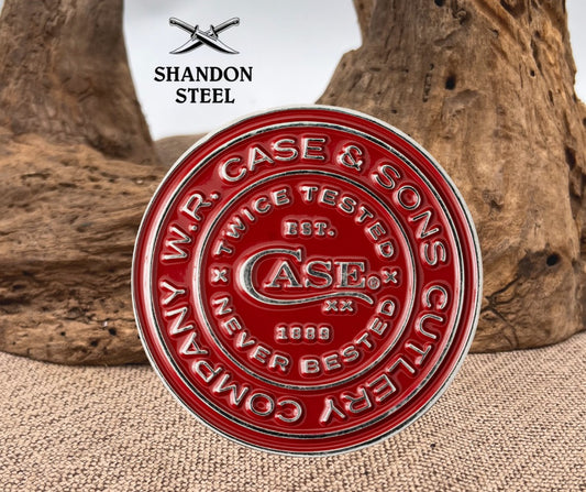 Case XX™ Knives 2026 Red & Antique Silver 50295 Challenge Coin