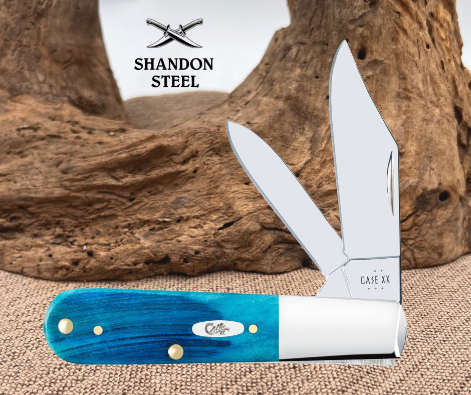 Case XX™ Knives Sawcut Jig Caribbean Blue Bone Barlow 25581
