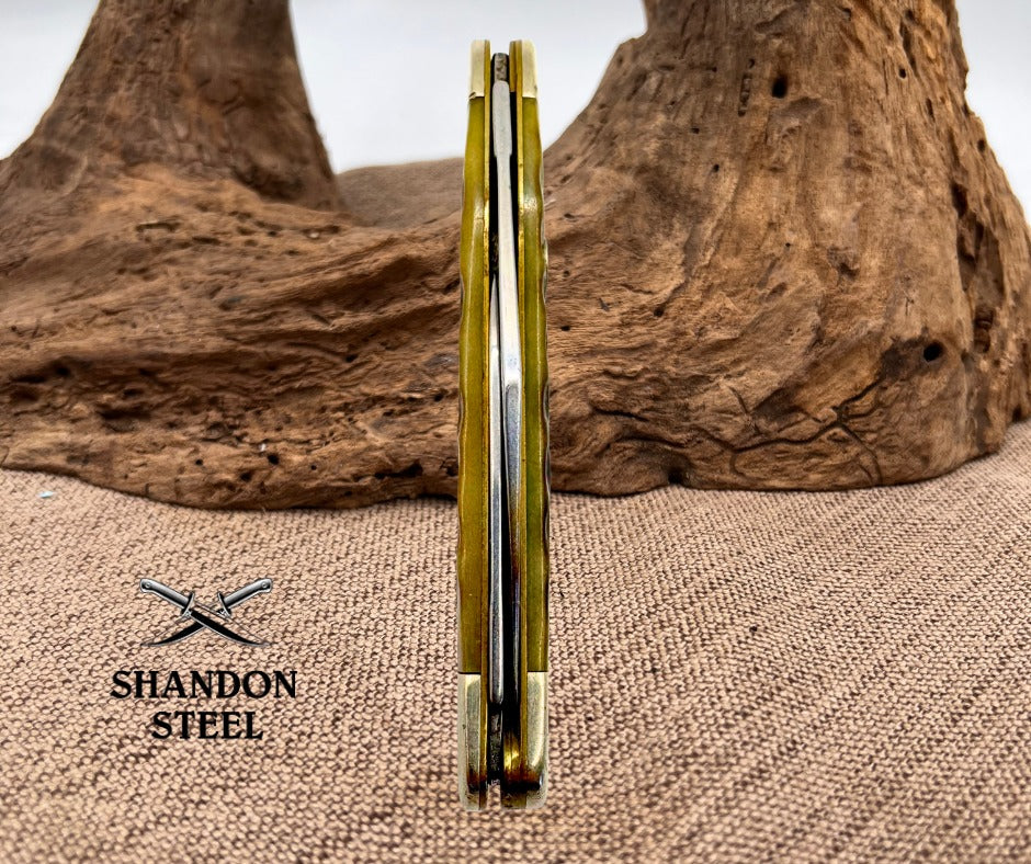 Case XX USA BSA 62087 Medium 2 Blade Boy Scout Jack Knife Jigged Bone 2005 (06)