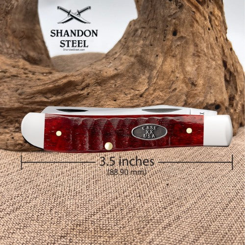 Case XX Mini Trapper Gator Jig Old Red Bone 51541 Stainless Pocket Knife