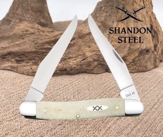 Case XX Muskrat Natural Bone CA13317