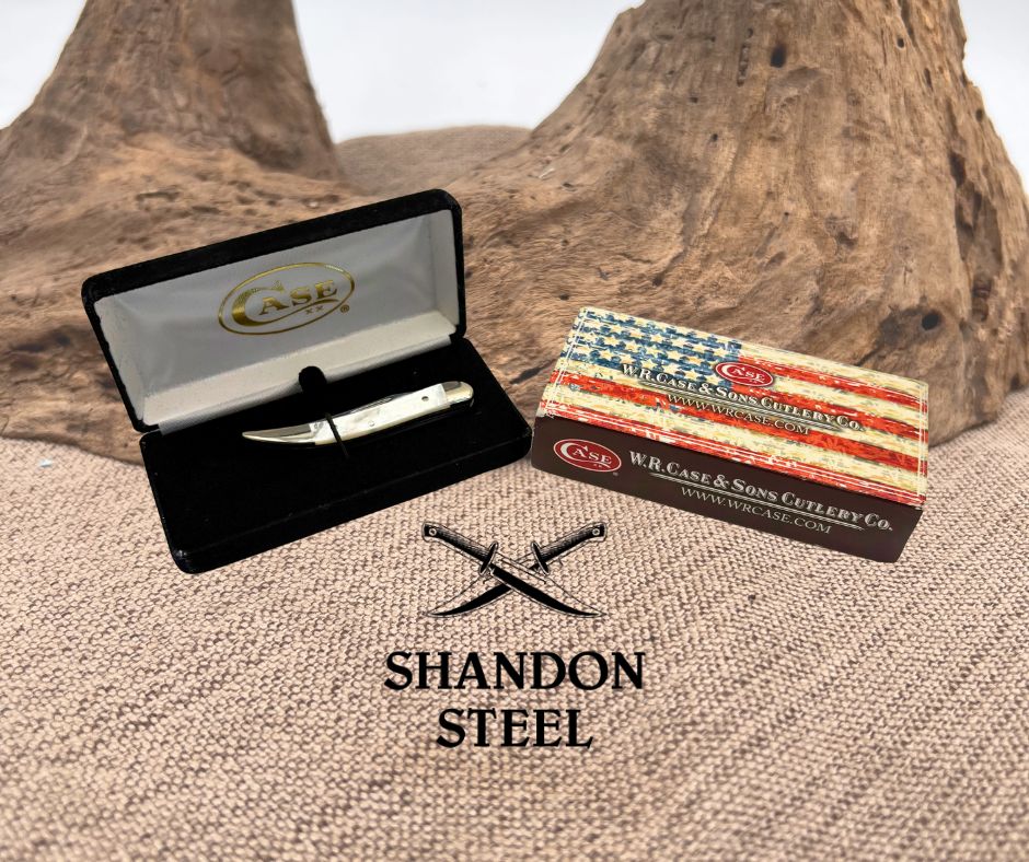 Case XX USA 810096 SS Pearl Texas Tiny Toothpick 2014 Folding Pocket Knife NIB