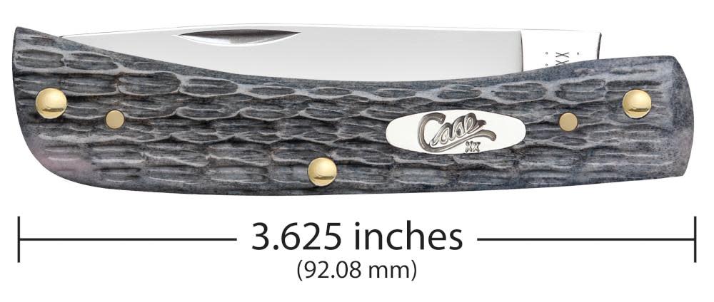 Case XX Pocket Worn Crandall Jig Gray Bone Sod Buster Jr 58412
