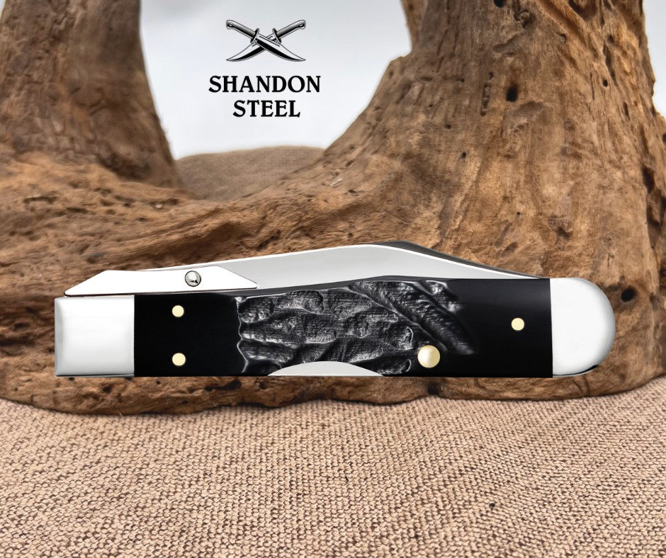 Case XX Rough Black® Synthetic Cheetah Cub (611 1/2L SS) 18243