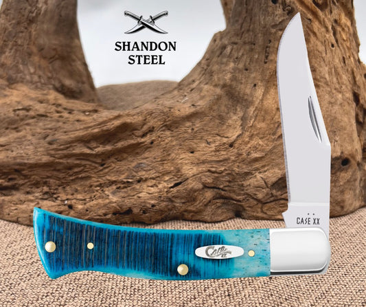 Case XX Sawcut Jig Caribbean Blue Bone Case Axe Handle® (BR61135 SS) 25580