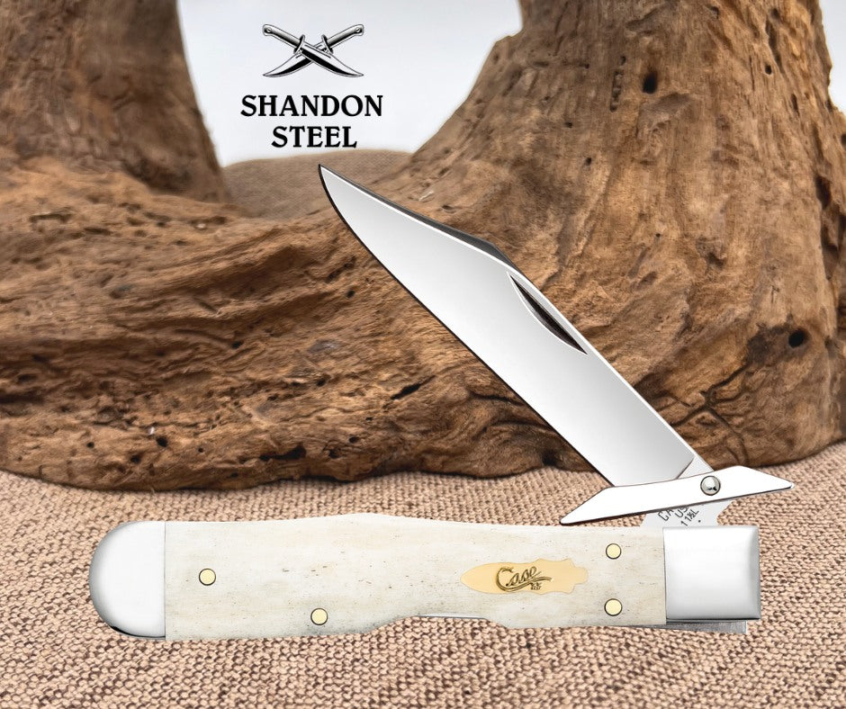 Case XX Smooth Natural Bone Cheetah Cub (611 1/2L SS) 11027