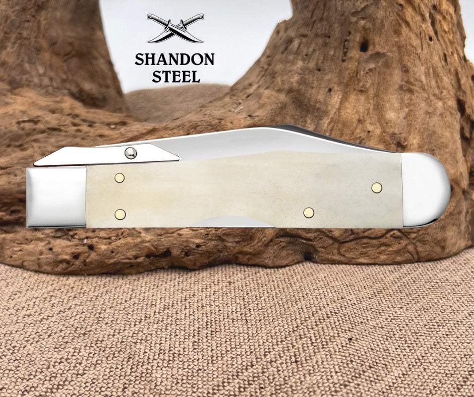 Case XX Smooth Natural Bone Cheetah Cub (611 1/2L SS) 11027