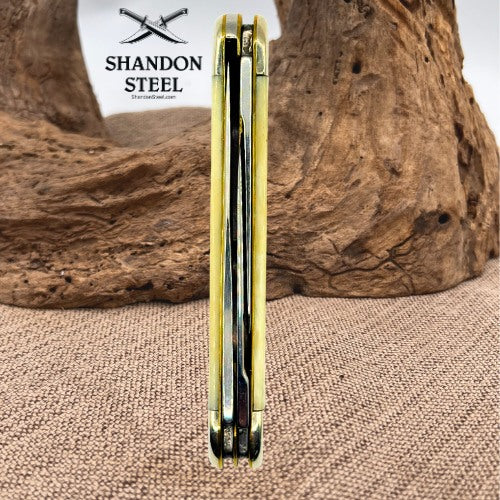 CASE XX KNIVES NATURAL SMOOTH BONE SOWBELLY TB6339 SS (13318) POCKET KNIFE (2)