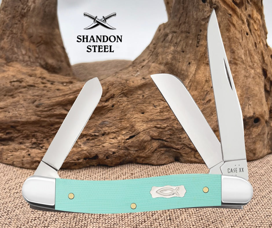 Case XX™ Stockman Seafoam Green G-10 18111 Stainless Pocket Knife