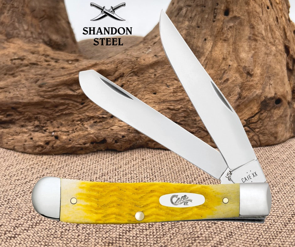 Case XX™ Trapper Platts Jig Yellow Bone 75310 Stainless Pocket Knife