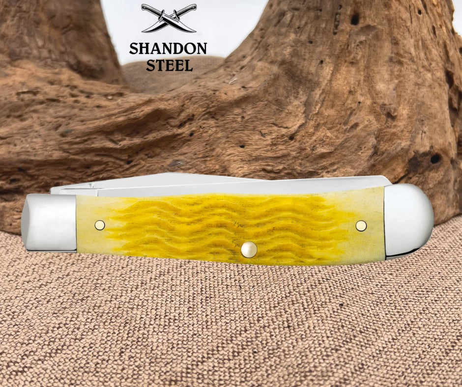Case XX™ Trapper Platts Jig Yellow Bone 75310 Stainless Pocket Knife