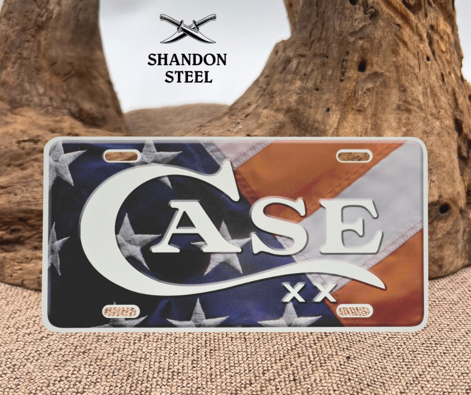 Case XX USA Flag License Plate 50128