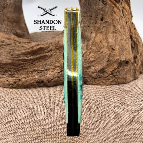 Case XX™ Large Stockman Folding Pocket Knife Green Bone Stainless 48939
