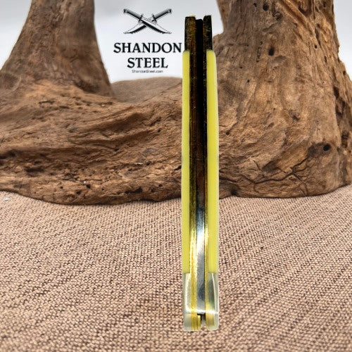 CASE XX KNIFE - YELLOW SYNTHETIC PEN KNIFE #109 - 3.25" Closed - CARBON STEEL -6