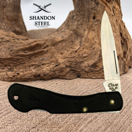 Case XX USA 059L SSP Single Blade Lockback Pocket Knife Black Zytel Handles (13)