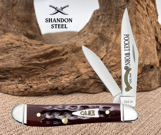 Case XX™ Peanut Pocket Worn 30th Mahogany Bone 55234 Stainless Pocket Knife