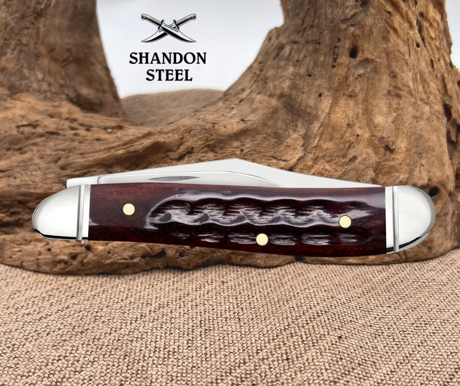 Case XX™ Peanut Pocket Worn 30th Mahogany Bone 55234 Stainless Pocket Knife