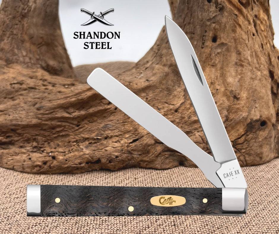 Case XX™ Smooth Black Curly Oak Wood Baby Doc 14007