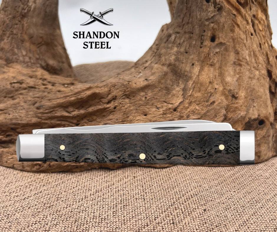 Case XX™ Smooth Black Curly Oak Wood Baby Doc 14007