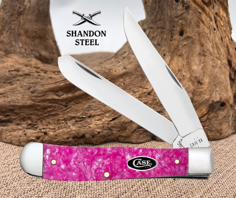 Case XX™ Trapper Pink Crackle Kirinite 16160 Stainless Pocket Knife 16160