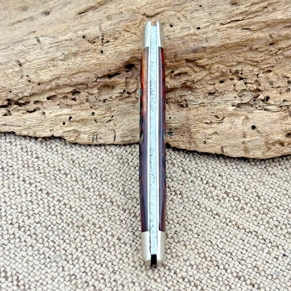 Vintage 1940-1964 Case XX USA 2 Blade Half Congress Knife 6269 Jigged Bone(217)