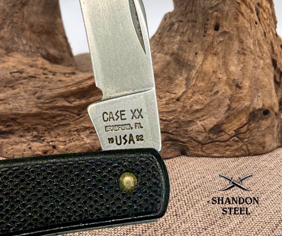 CASE XX USA Vintage 1992 Black Zytel Handle Single Blade Pocket Knife (03)
