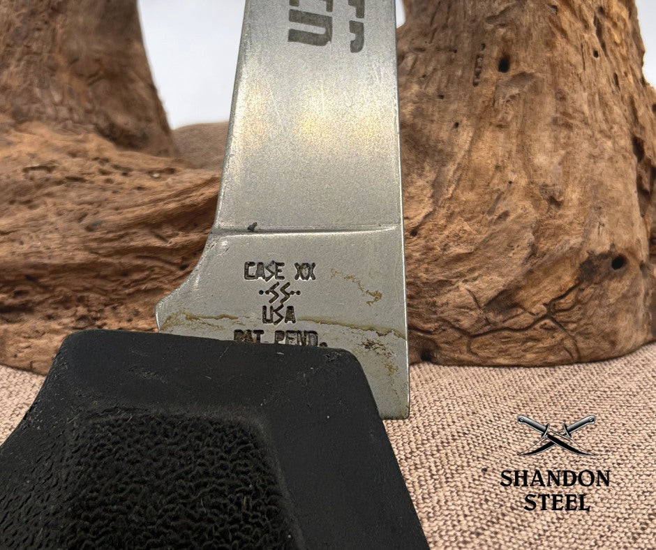 Case XX USA Vintage 1986 Snapper Black Folding Pocket Fillet Knife Fish (09)