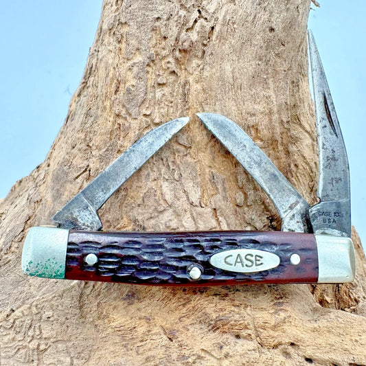 Case XX USA 63033 Vintage 3 Blade Jr Stockman 1979 Folding Pocket Knife (200)