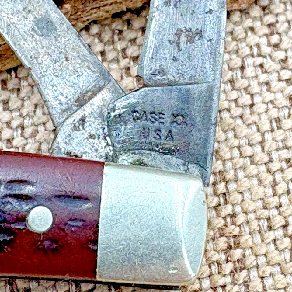 Case XX USA 63033 Vintage 3 Blade Jr Stockman 1979 Folding Pocket Knife (200)