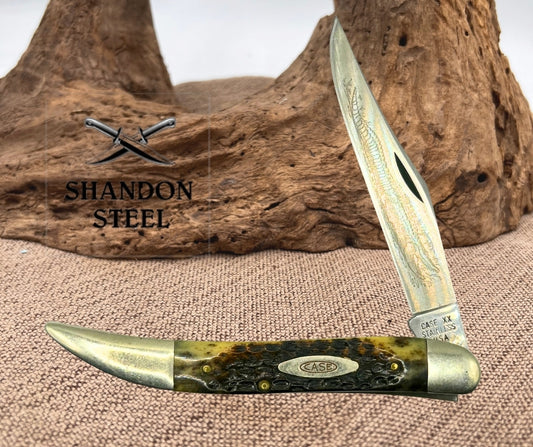 Case XX USA Vintage 5" Toothpick Pocket Knife 61093 1 Blade-1 Dot 1979 (20)