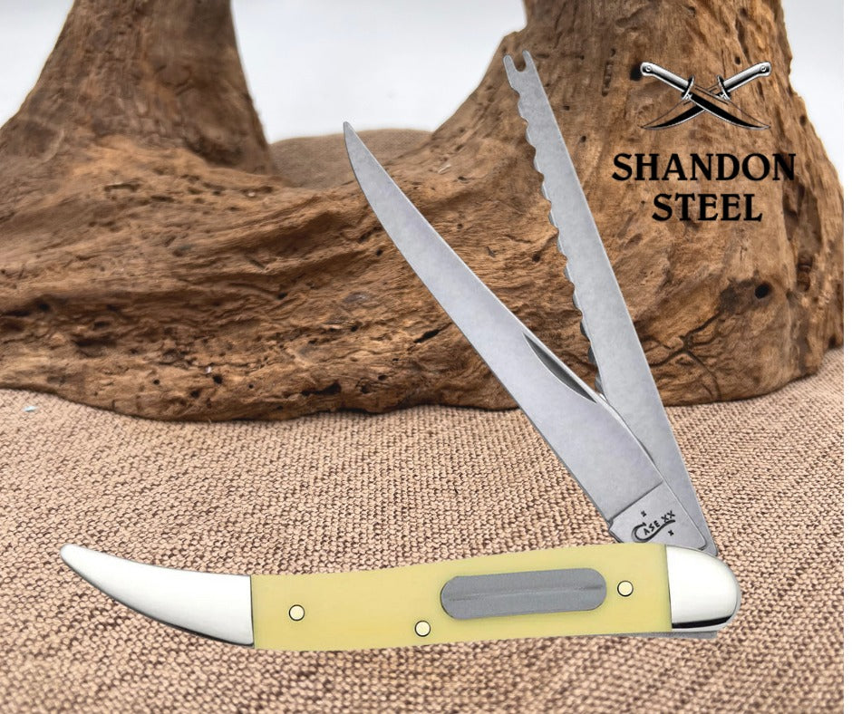 Case XX Yellow Synthetic Fishing Knife 00120