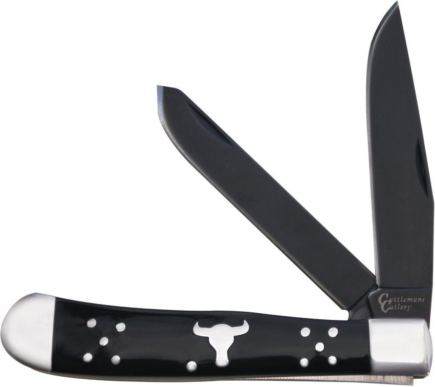 Cattleman's Cutlery Black Angus Trapper CC0002BD