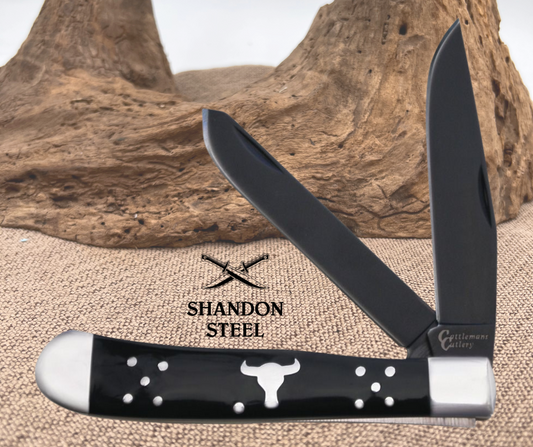 Cattleman's Cutlery Black Angus Trapper CC0002BD