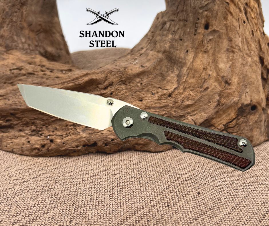 Chris Reeve Knives Small Inkosi Glass Blasted - Natural Canvas Micarta / Tanto