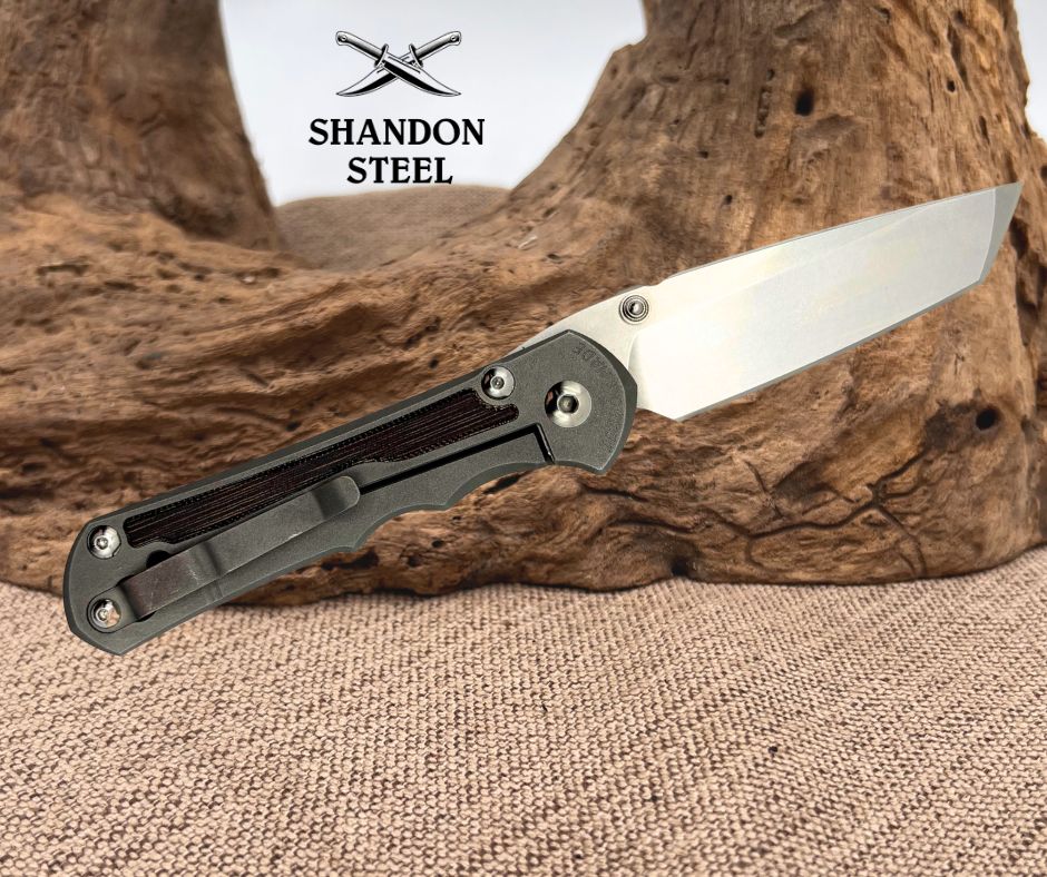 Chris Reeve Knives Small Inkosi Glass Blasted - Natural Canvas Micarta / Tanto