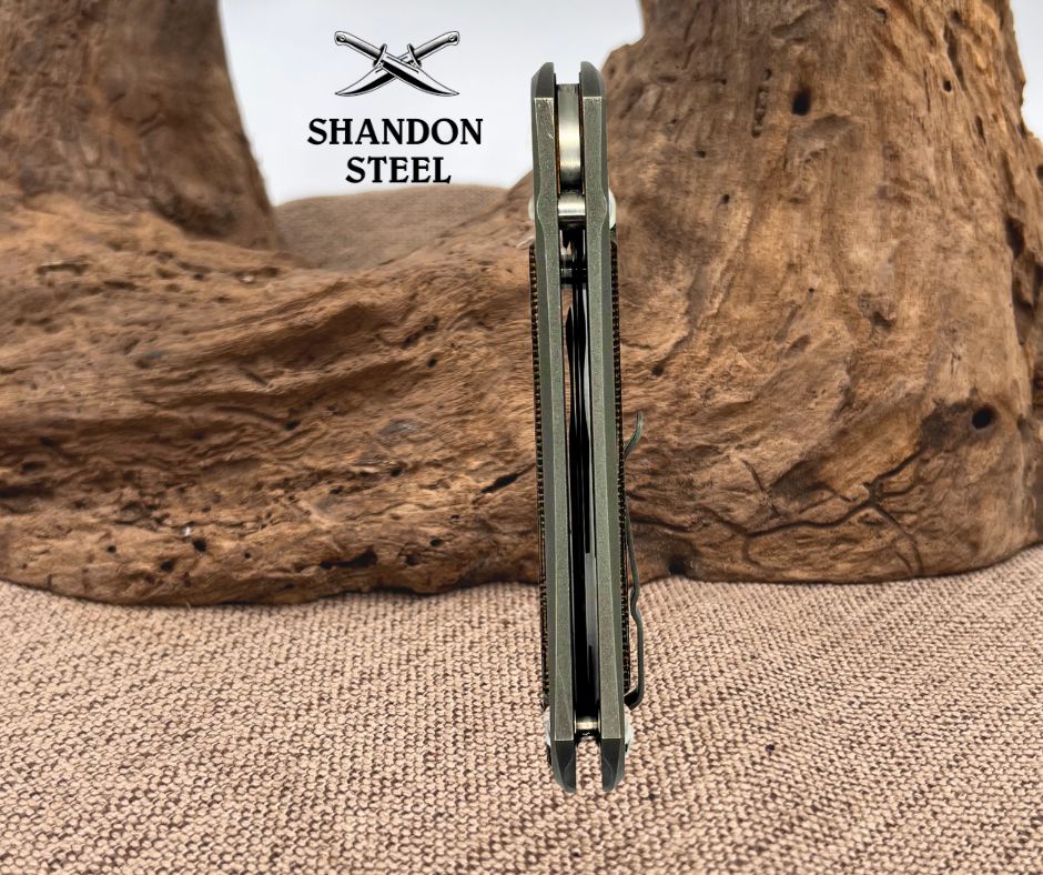 Chris Reeve Knives Small Inkosi Glass Blasted - Natural Canvas Micarta / Tanto