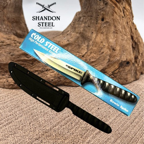 Cold Steel Bowie Spike 4" German 4116 Steel & Sheath G-10 Styled Griv-Ex 53NBS