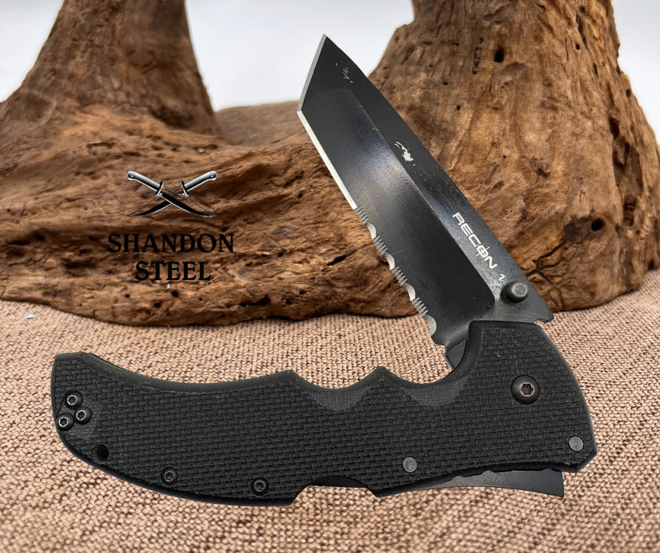 Cold Steel Recon 1 Tanto 4" Blade, G10 Handles Lockback Knife DISCONTINUED (124)