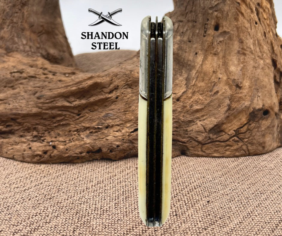 Barlow Colonial 2 Blade Carbon Steel Folding Pocket Knife Vintage USA (59)
