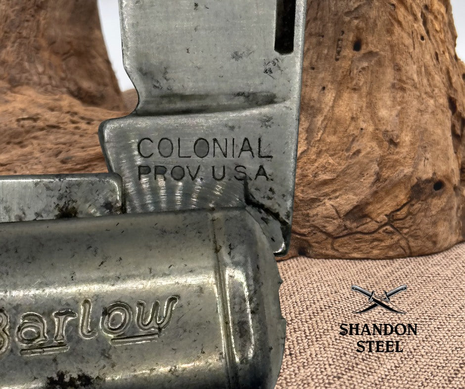 Barlow Colonial 2 Blade Carbon Steel Folding Pocket Knife Vintage USA (59)