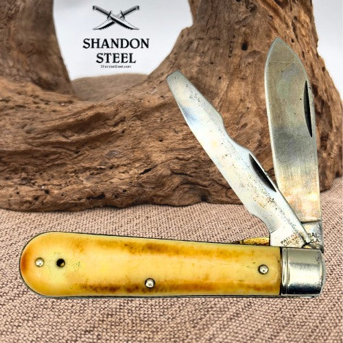 COLONIAL KNIFE CO Two-Blade Electrician’s Knife with Carbon Steel Blades (189)
