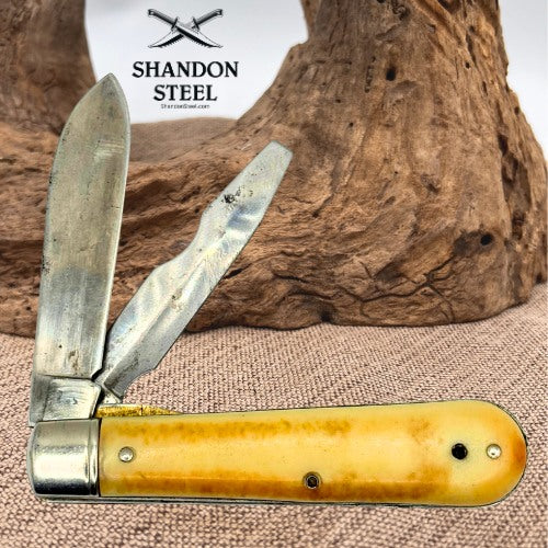 COLONIAL KNIFE CO Two-Blade Electrician’s Knife with Carbon Steel Blades (189)