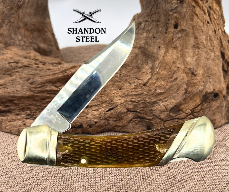 COLT CT329  LOCKBACK HUNTER FOLDING CLIP POINT POCKET KNIFE (12)