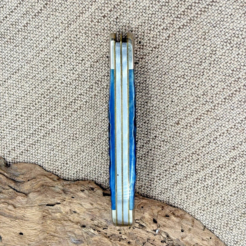 Case XX 2000 USA 6249 W SS Copperhead Blue Jigged Bone - Wharncliffe Blade (67)