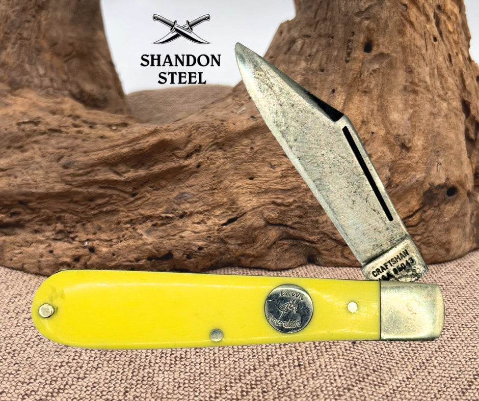 Craftsman Vintage USA 95043 Barlow Jack Single Single Blade Pocket Knife (85)